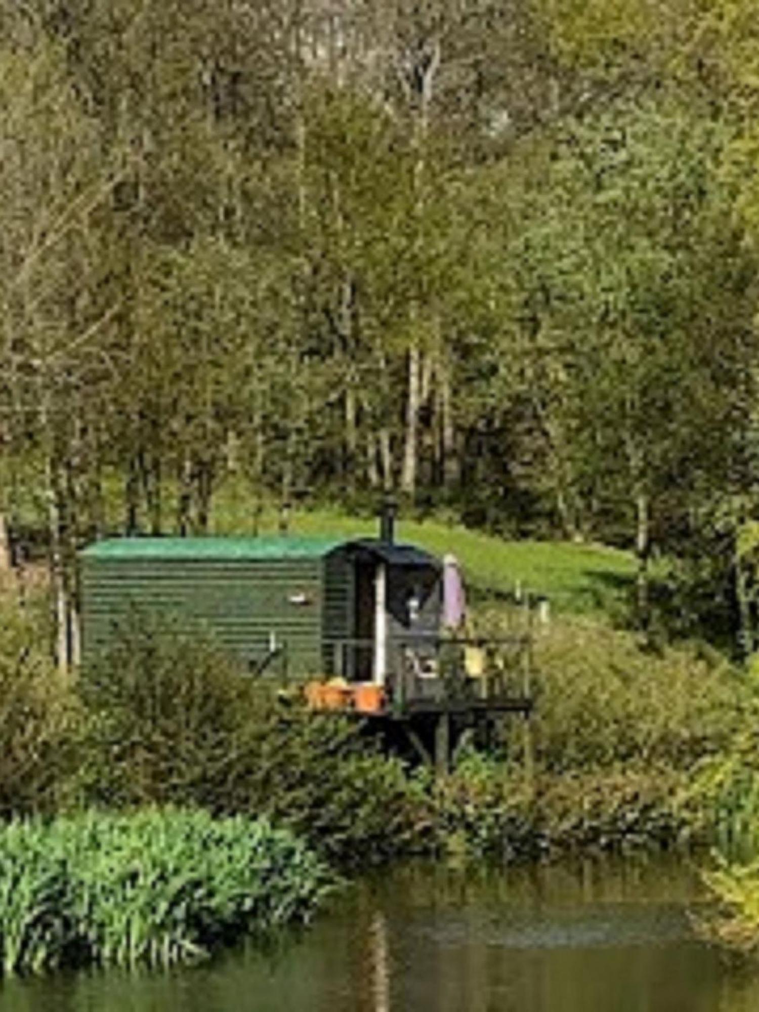 Snug & Secluded Lakeside Shepherds Hut 'Carp' アックフィールド エクステリア 写真